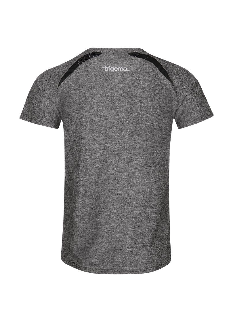 Trigema T-Shirt Funktionsshirt TRIGEMA Melange-Optik in