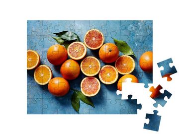 puzzleYOU Puzzle Blutorangen, 48 Puzzleteile, puzzleYOU-Kollektionen Obst, Essen und Trinken