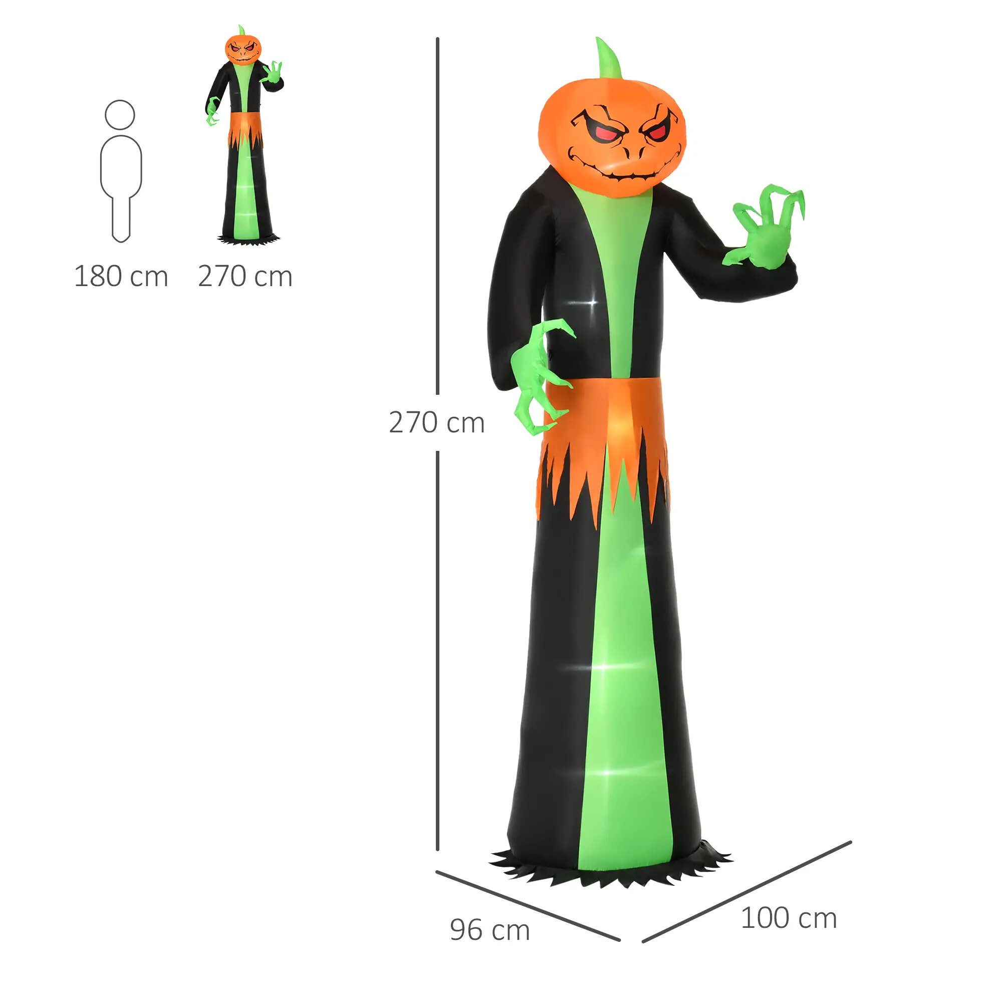 BlingBin LED-Dekofigur Halloween Aufblasbare Deko mit günstig online kaufen
