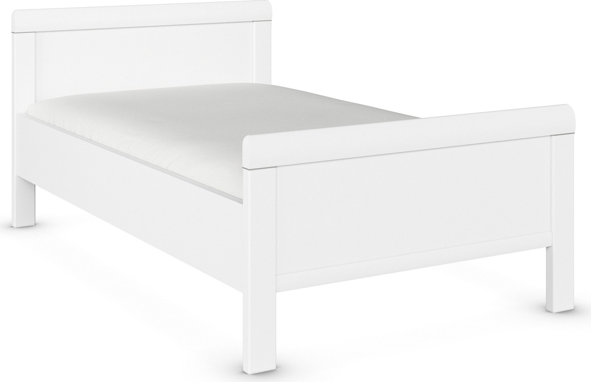 rauch Bett Bett Einzelbett Stollenbett EVELYN, in Komforthöhe aus Holzwerkstoff in elegantem Stil MADE IN GERMANY