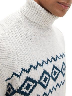 TOM TAILOR Strickpullover NEP TURTLENECK mit Wolle