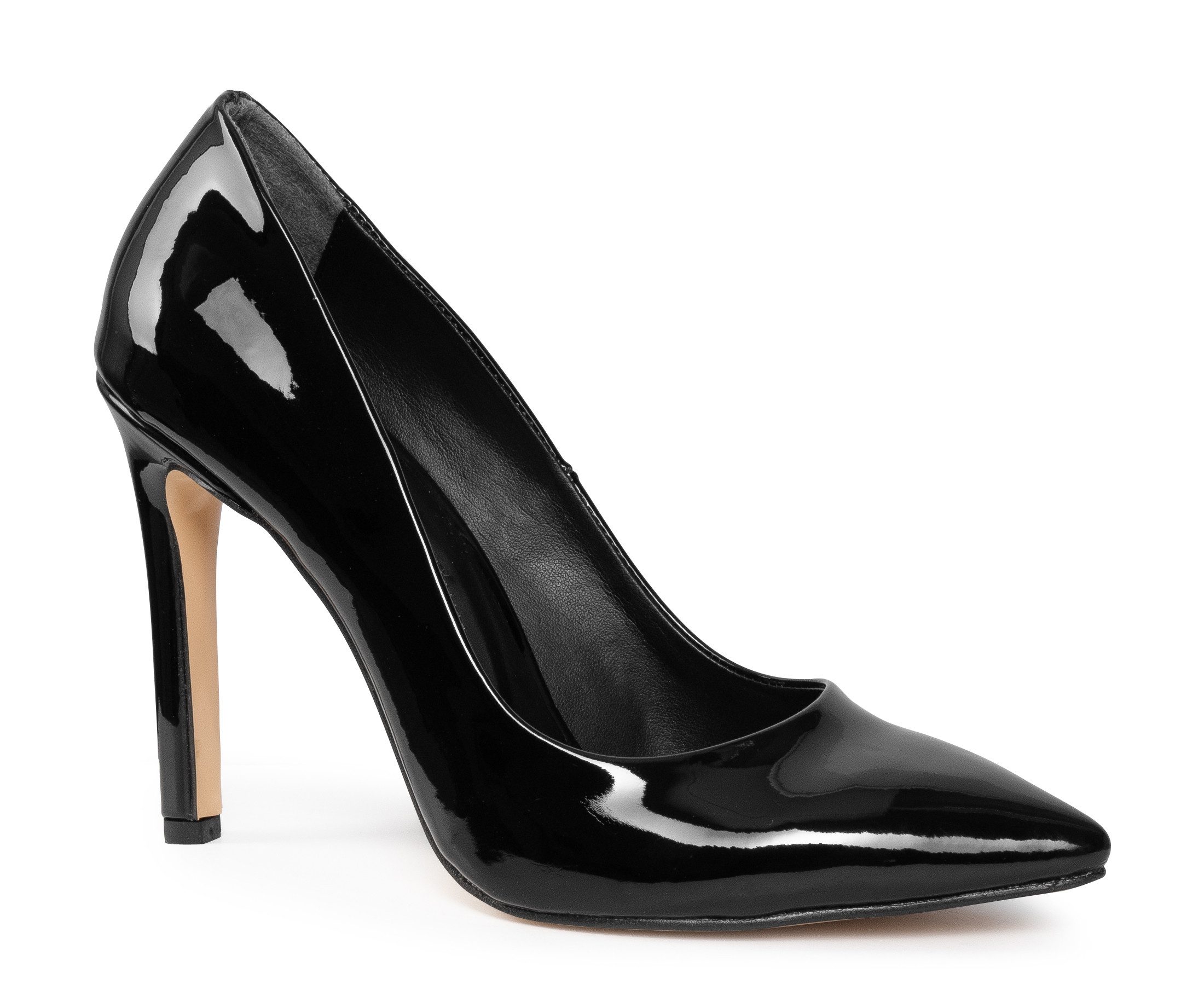 Michael Soul Lucia schwarz lack High-Heel-Pumps Bequeme Damen Abendschuhe