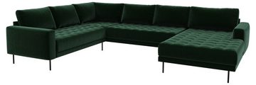 ebuy24 Ecksofa Rouge Ecksofa mit C.//Dunkelgrün//Rechtsgewen