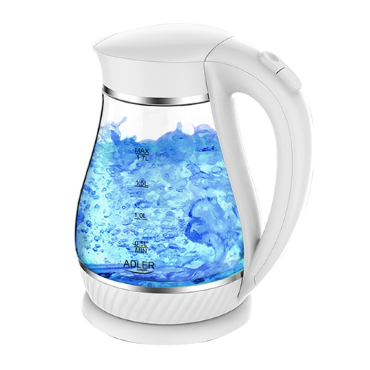 Adler Wasserkocher AD 1274 W Wasserkocher 1,7 L - 2200 W, 1,7 l, 2200 W