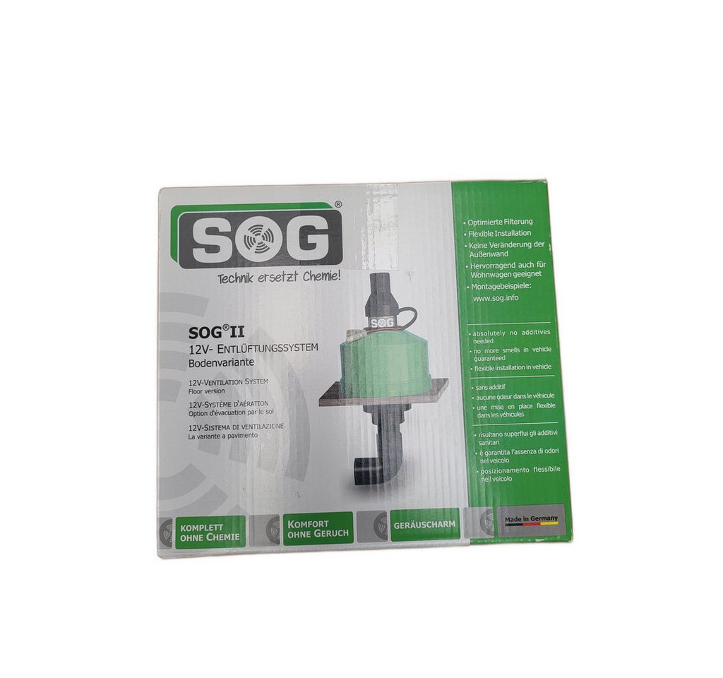 Thumbnail - SOG Campingtoilette SOG-II 3000A 12V Entlüftungssystem Camper Boot mit Aktivkohlefilter