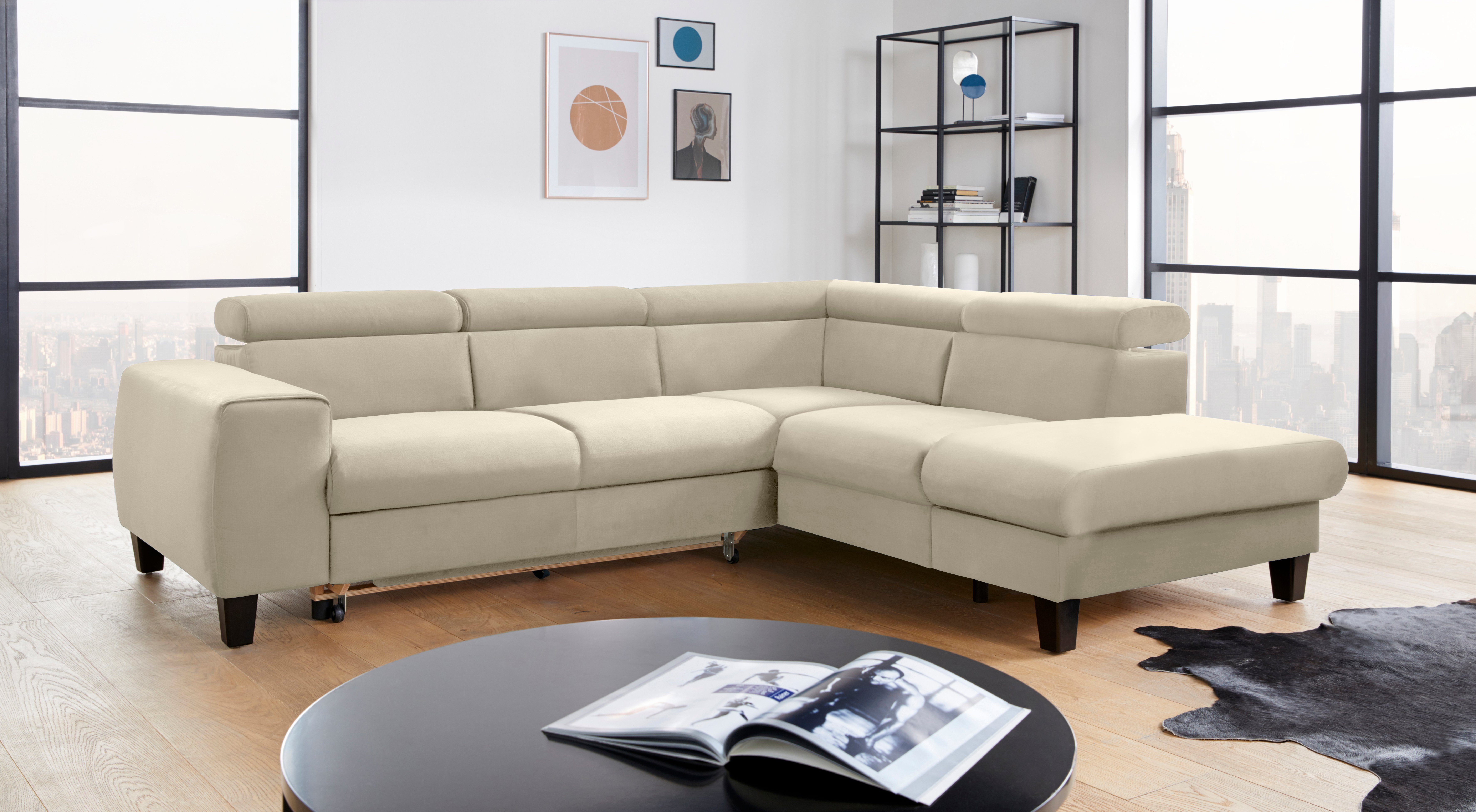 COTTA Ecksofa Morven L-Form mit Kopfteilverstellung, günstig online kaufen