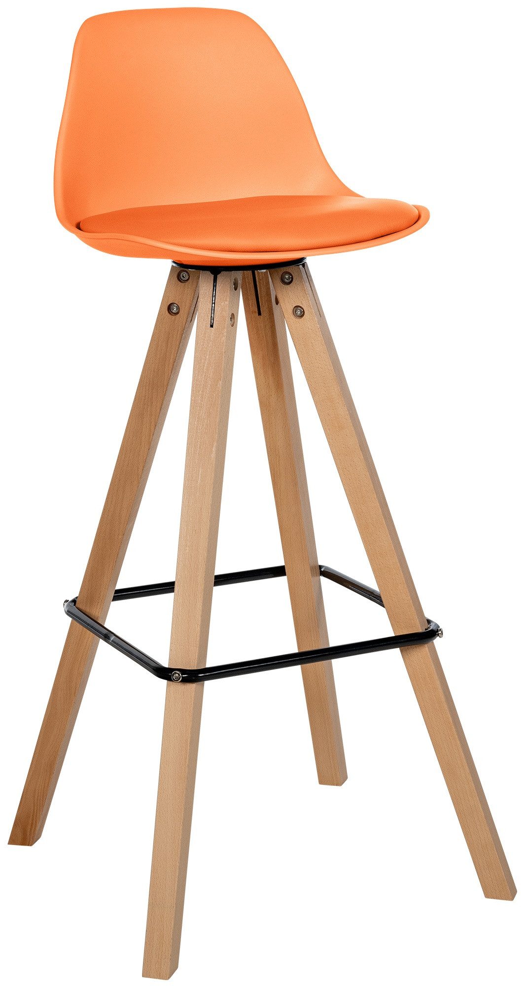 CLP Barhocker Corbin Square, Kunstleder-Bezug, Gestell günstig online kaufen
