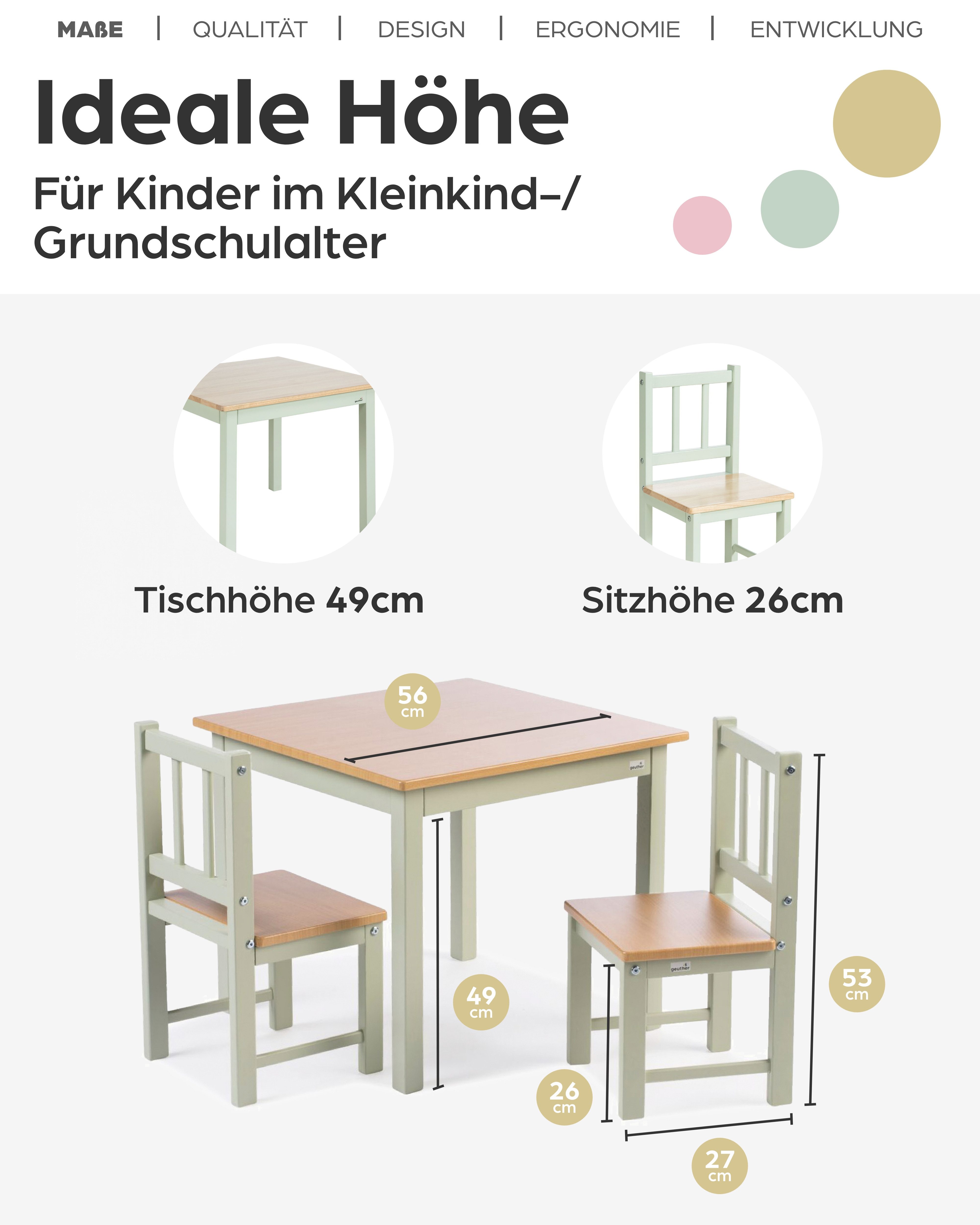 Geuther Kindertisch Kindersitzgruppe Activity