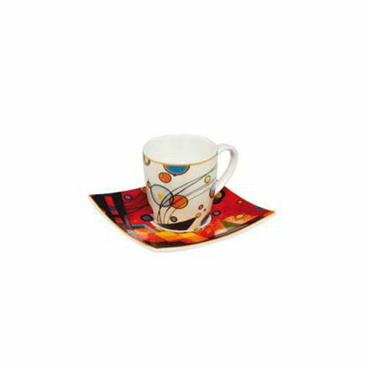 Goebel Espressotasse »Schweres Rot Artis Orbis Wassily Kandinsky«, Fine China-Porzellan