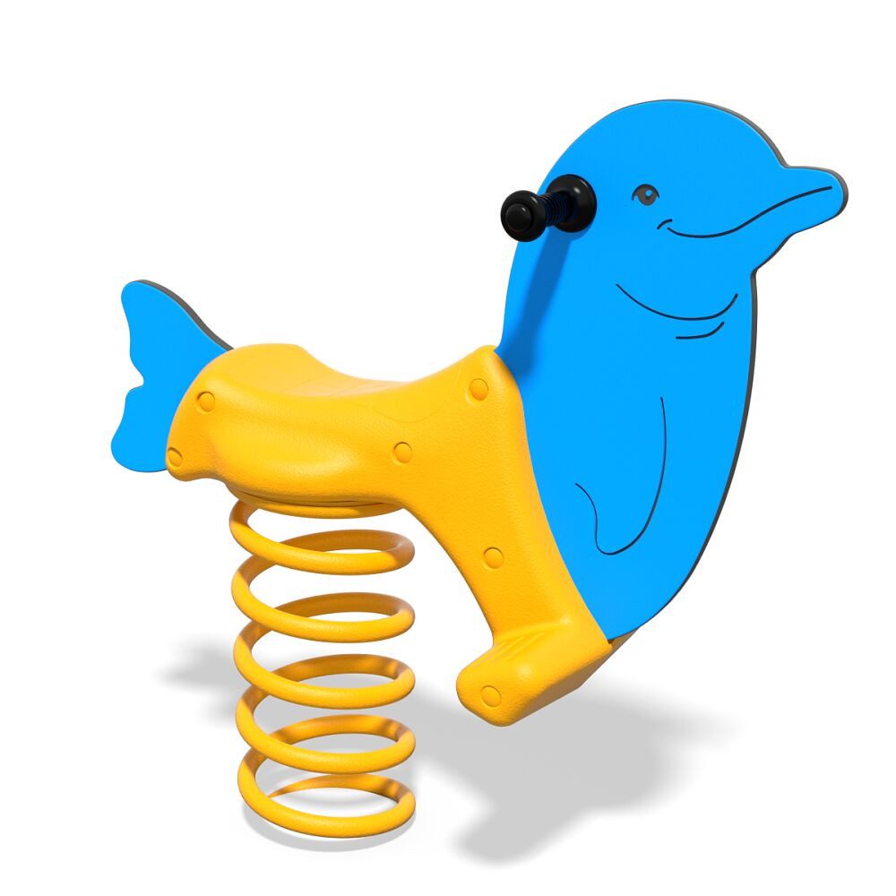 Buglo Federwippe Federwippe Delphin Für Kindergärten und öffentliche Spielplätze
