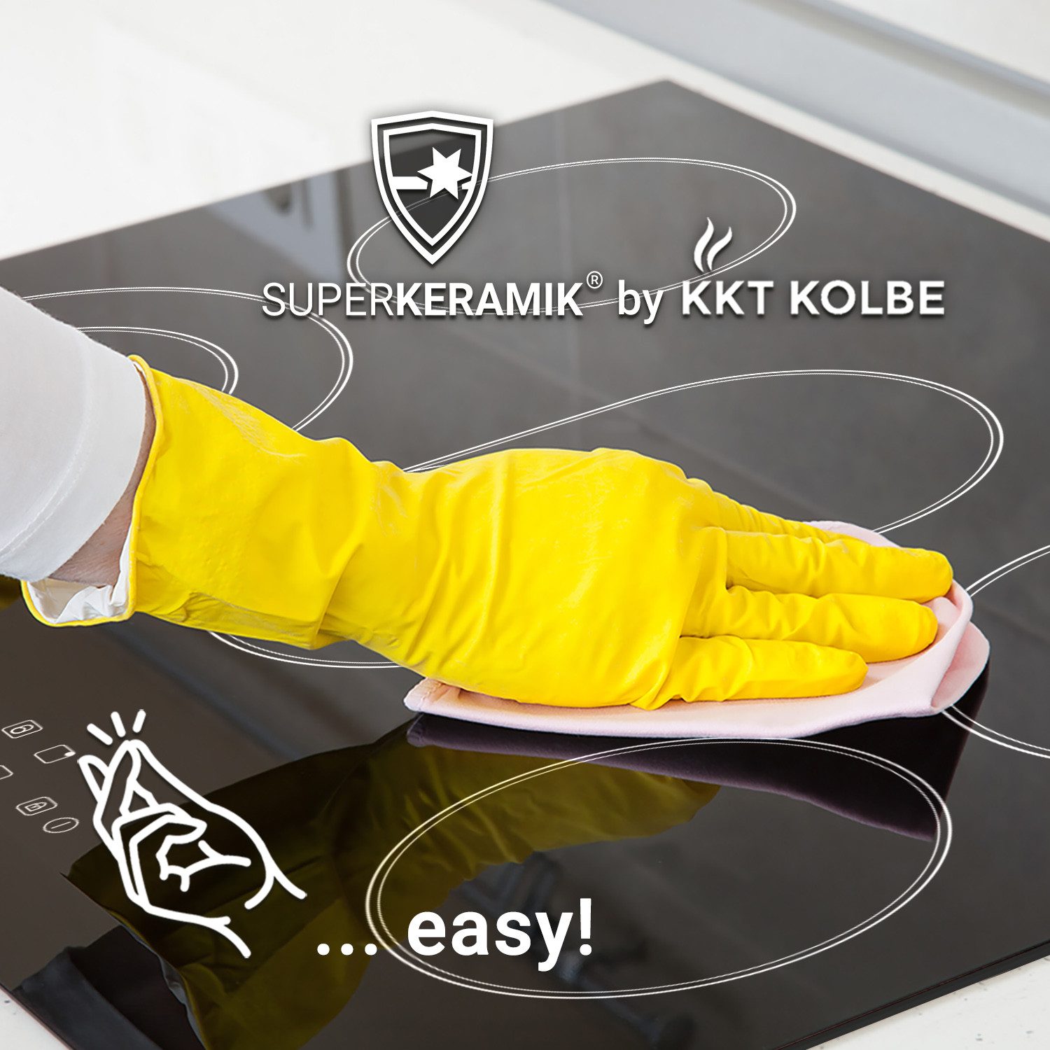 KKT KOLBE Elektro-Kochfeld CH9005RL, 90cm Herdplatte Kochmulde Kochplatte Glaskeramik 5 Zonen Autark Timer – Bild 5 von 5