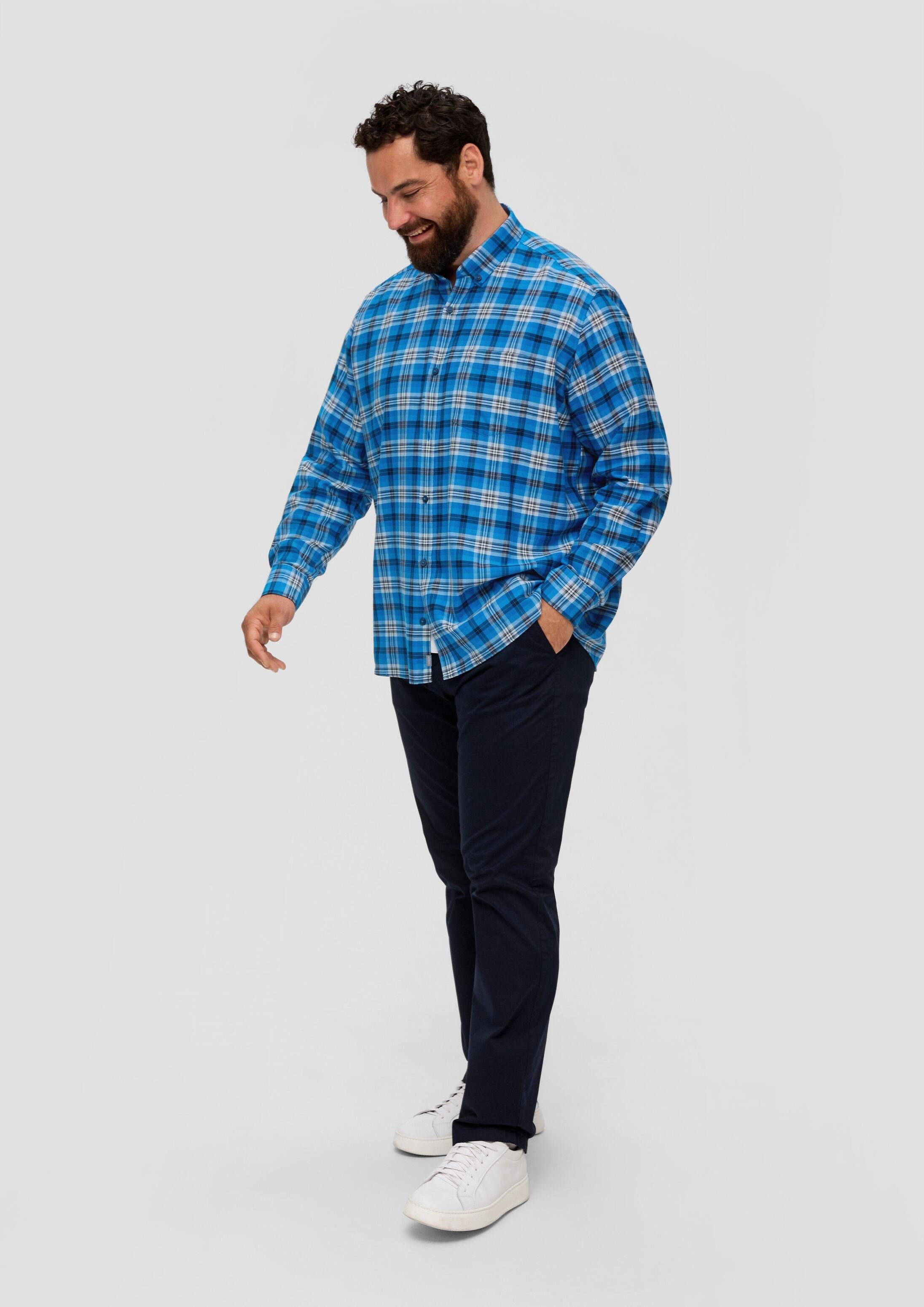 s.Oliver Langarmhemd Hemd Regular: Button Down-Hemd