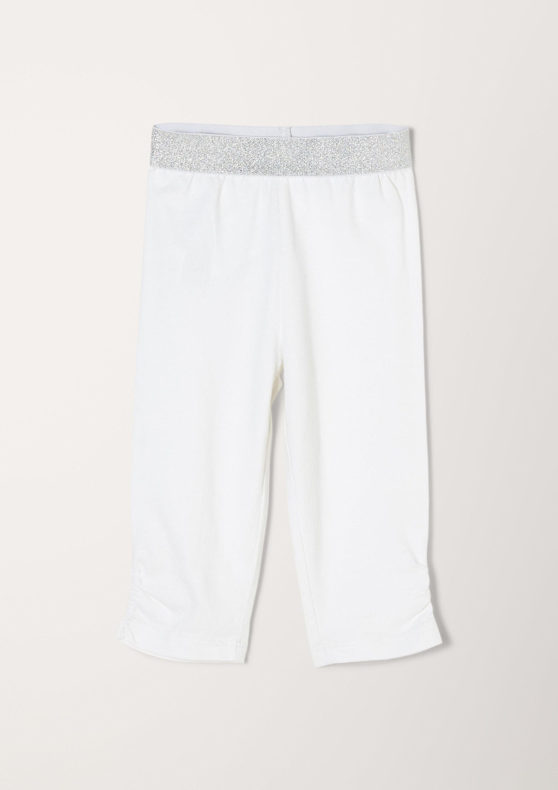 s.Oliver 7/8-Hose Leggins Capri-Leggings mit Glitzerbund