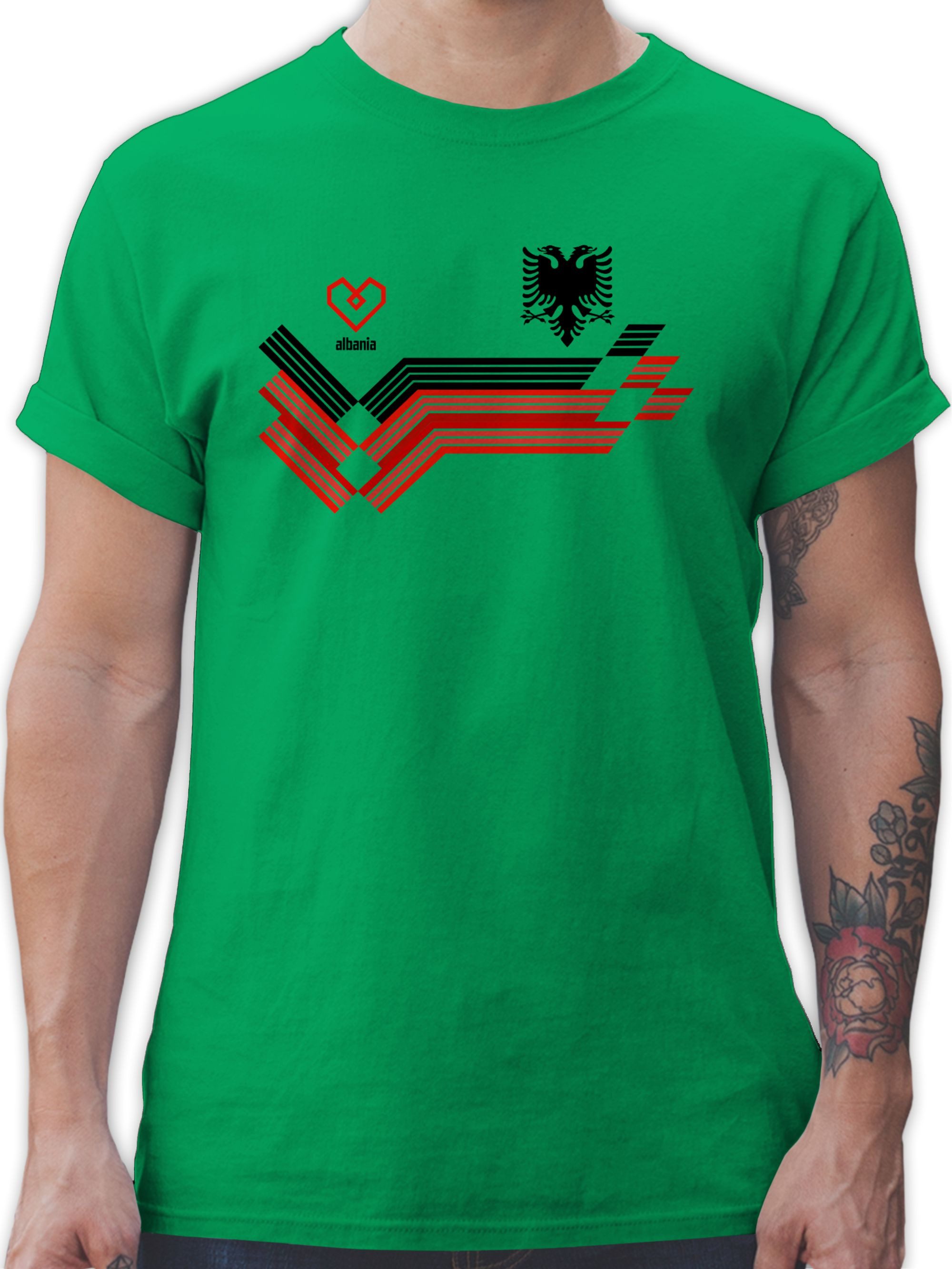 Shirtracer T-Shirt Albania Fanartikel EM, Albanien Wappen 2026 Fussball WM Fanartikel
