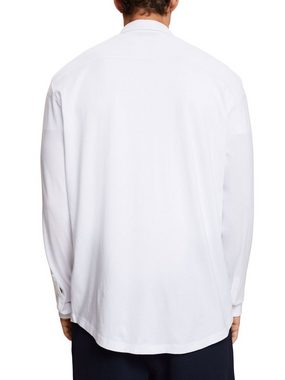 Esprit Collection Businesshemd Hemd aus Jersey, 100% Baumwolle