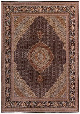 Orientteppich Perser - Täbriz - 360 x 253 cm - dunkelbraun, morgenland, rechteckig, Höhe: 10 mm, Wohnzimmer, Handgeknüpft, Einzelstück mit Zertifikat