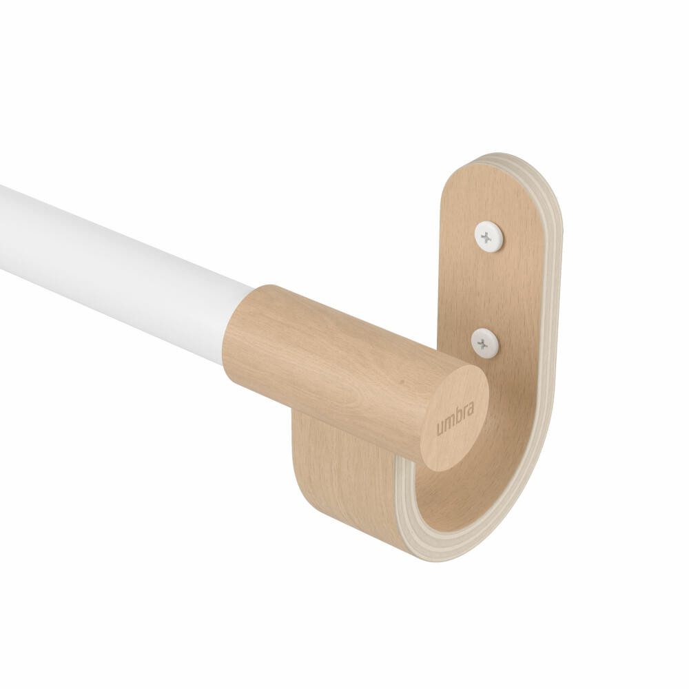 Umbra Vorhangstange Bellwood Weiß / Natur günstig online kaufen