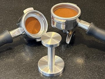 scarlet espresso Küchenmaschinen Zubehör-Set, Tamper »LM1 DUO« 41 und 58/58,5mm inox CNC präzisionsgefertigt, Edelstahl, Profitamper von scarlet espresso
