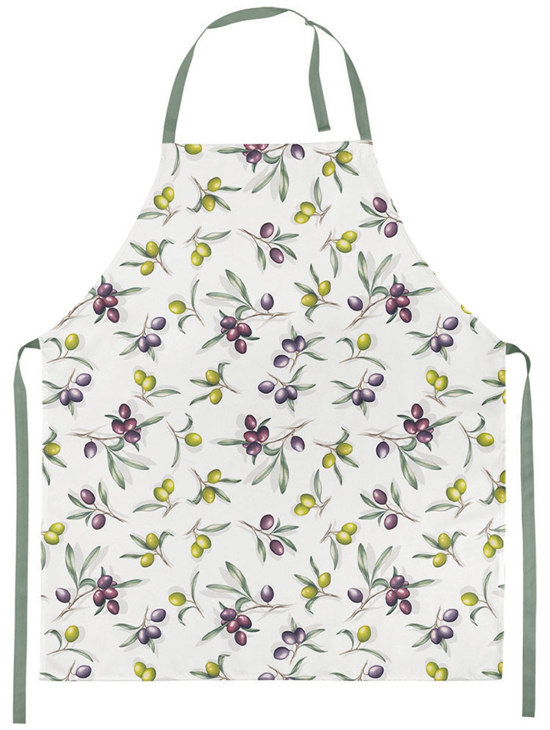 Ambiente® Kochschürze Delicious olives, (1-tlg., 1-teilig), Küchenschürze Nackenband ca.70x85cm Baumwolle