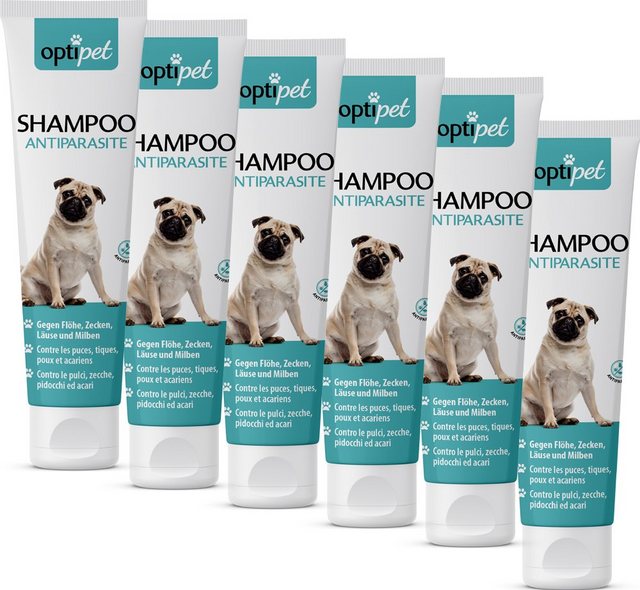 OptiPet Tiershampoo Floh Shampoo Hunde Shampoo Parasitenabwehr, 1500 ml, Sofort Abweisende Wirkung gegen Parasiten in allen Entwicklungsstadien