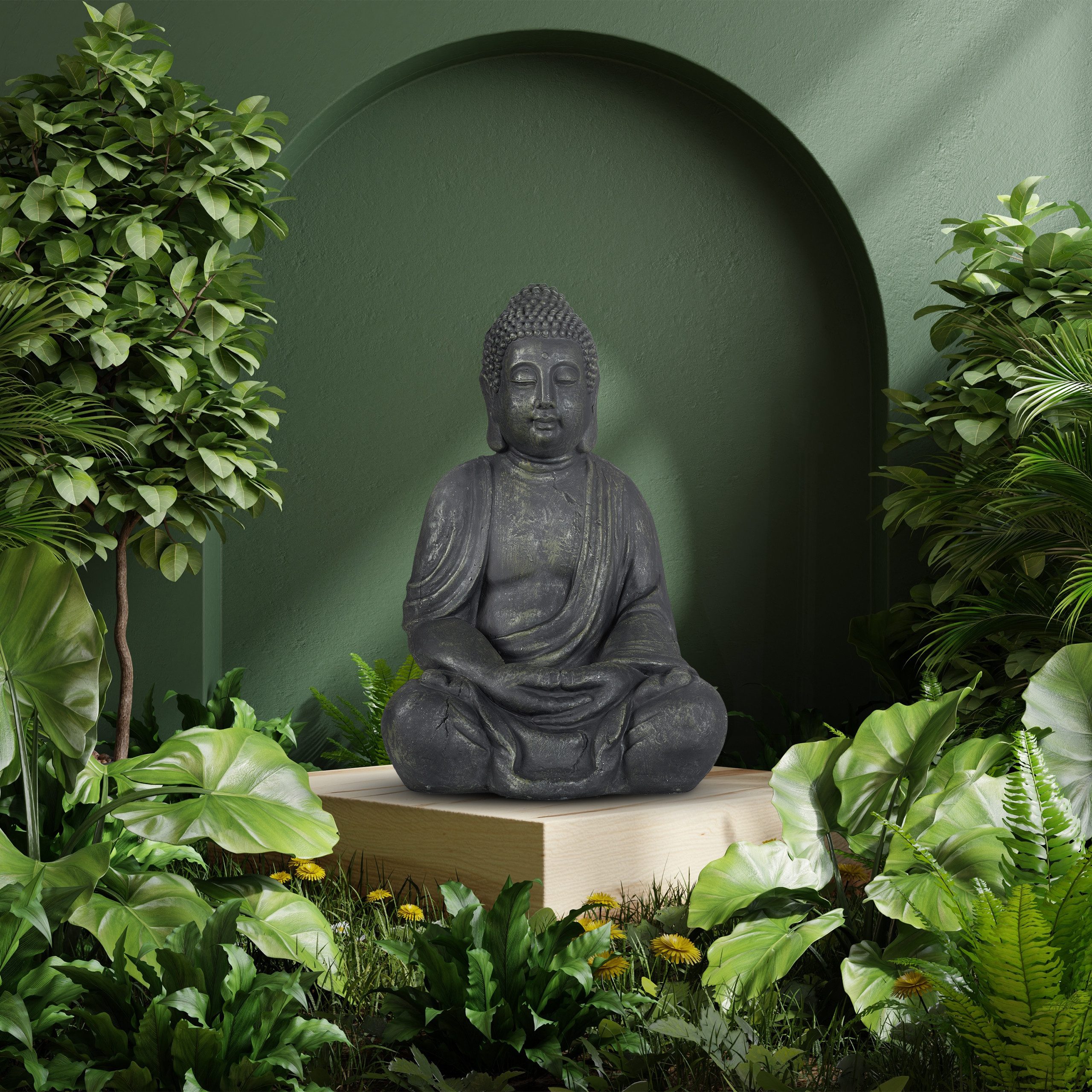 relaxdays Buddhafigur Buddha Figur 70 cm günstig online kaufen