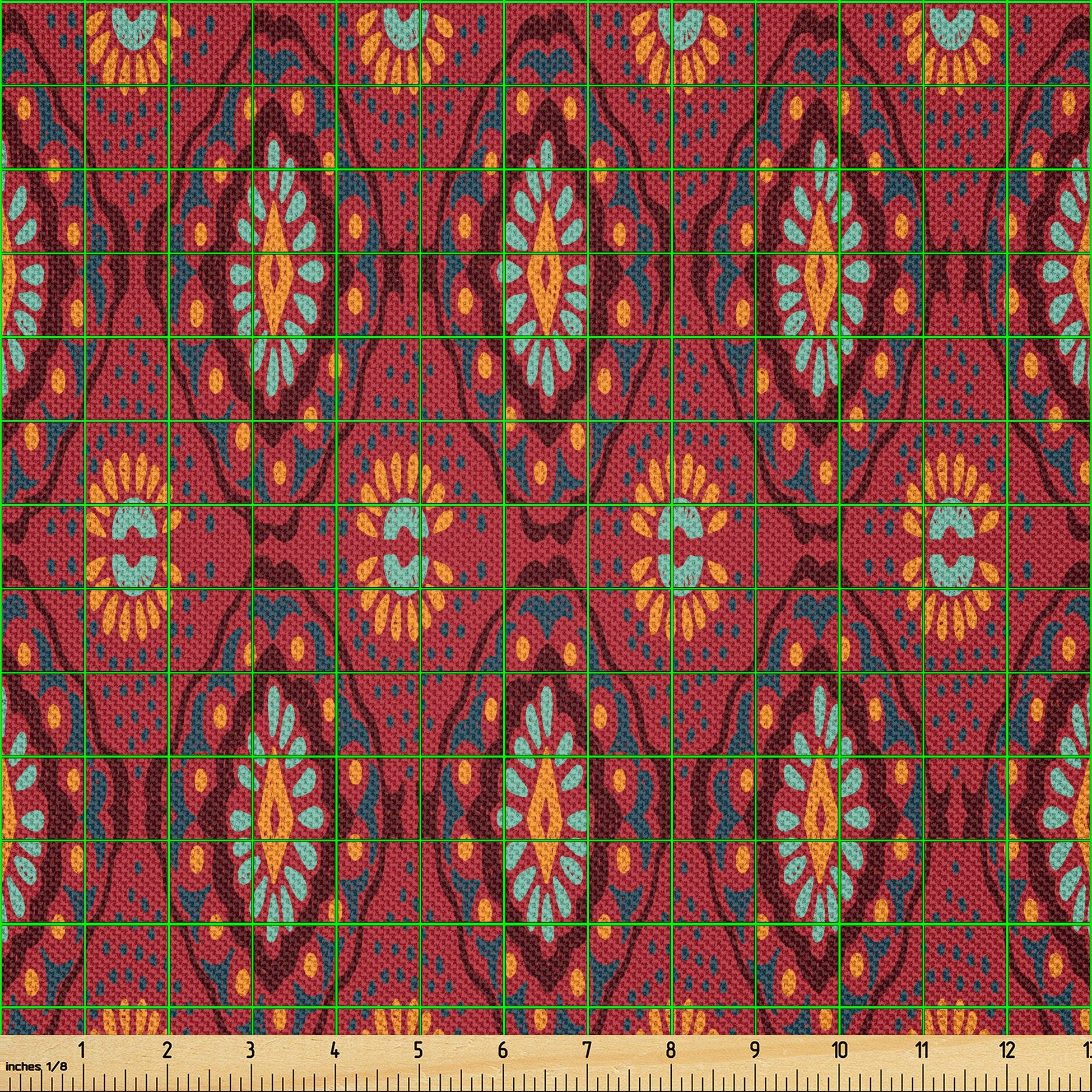 Thumbnail - Abakuhaus Stoff Zum Nähen Toller Stoff für Heimtextilien aller art, Ethnisch Ikat Geometrisches Motiv