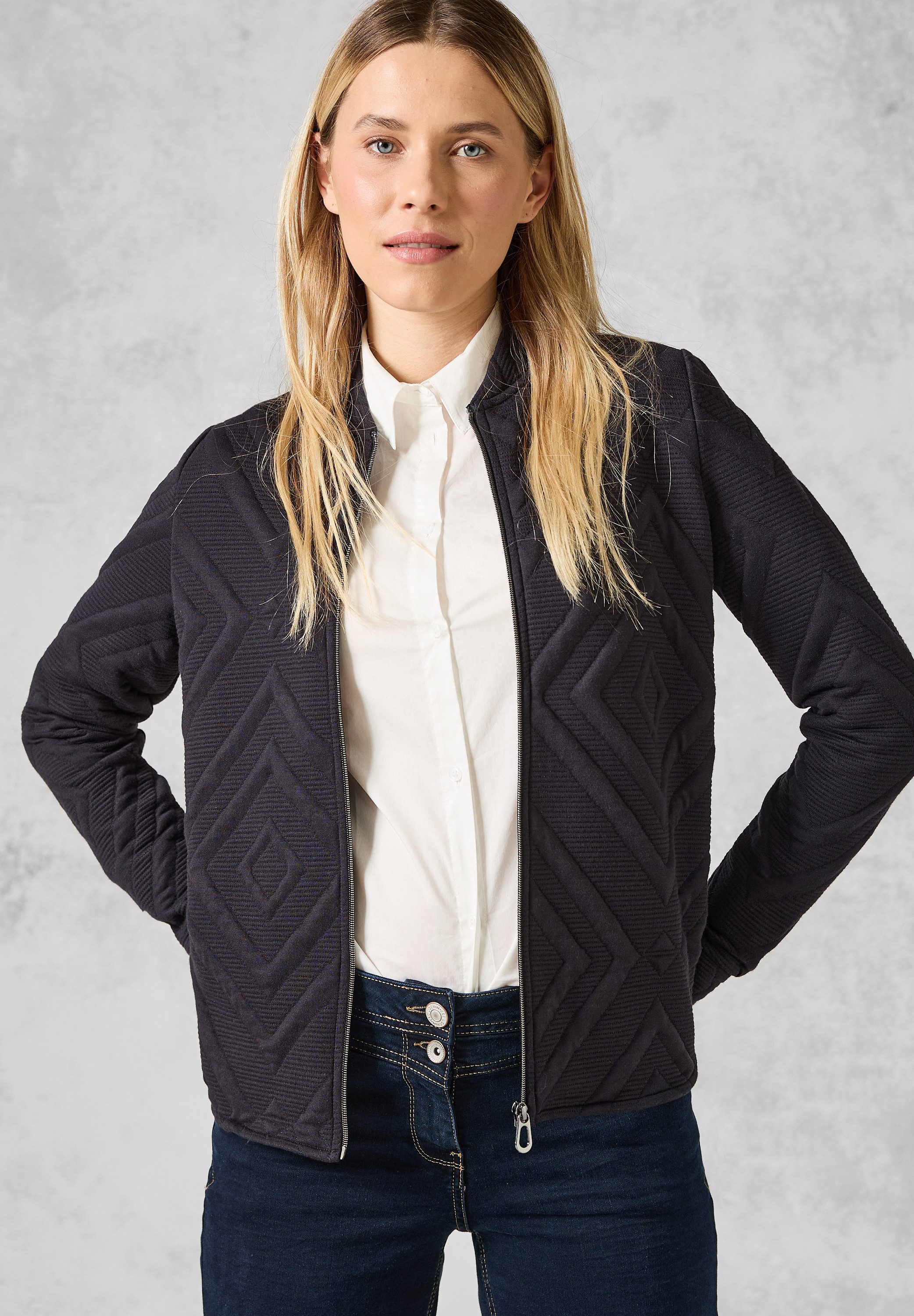 CECIL Cardigan mit Stehkragen