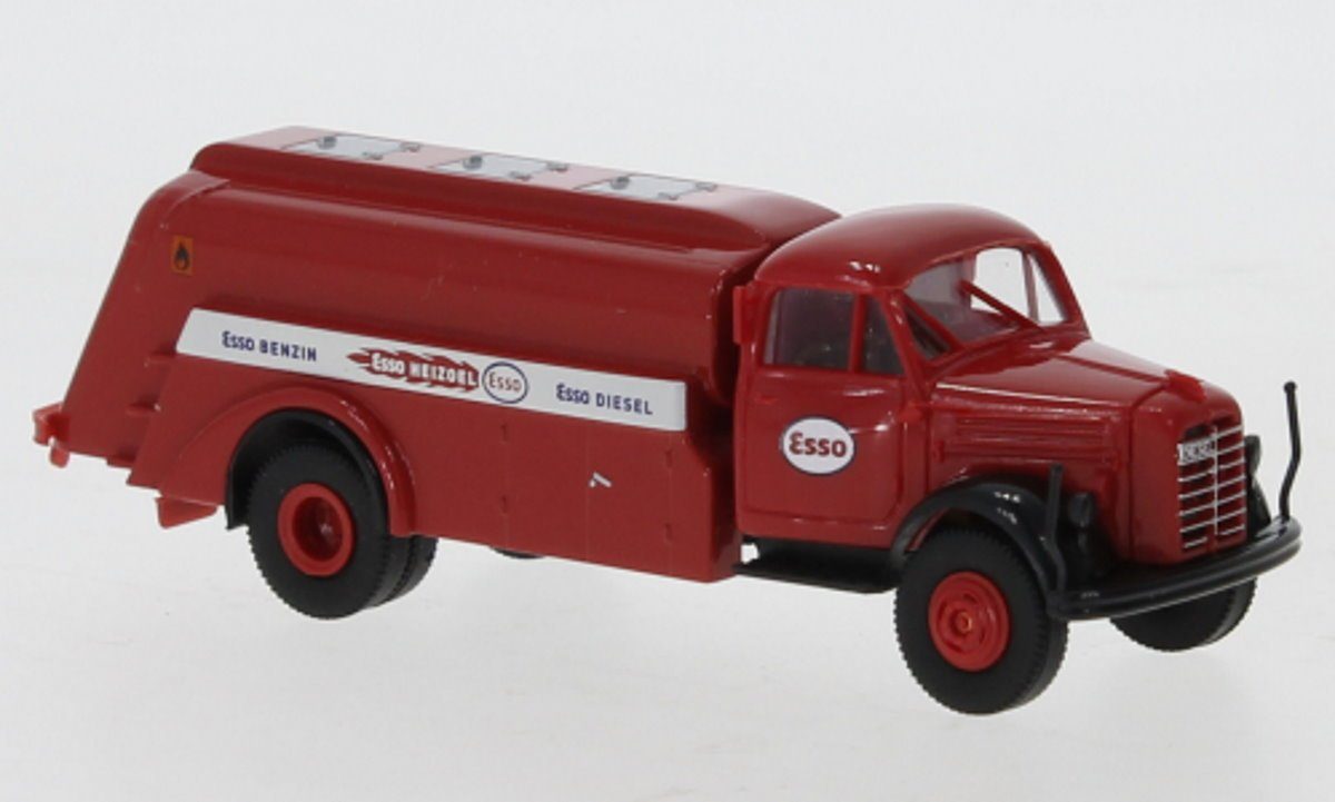 Brekina Modellauto Brekina H0 1/87 43028 Borgward B 4500 Tankwagen rot, 1951, Esso, - NE, Maßstab 1:87