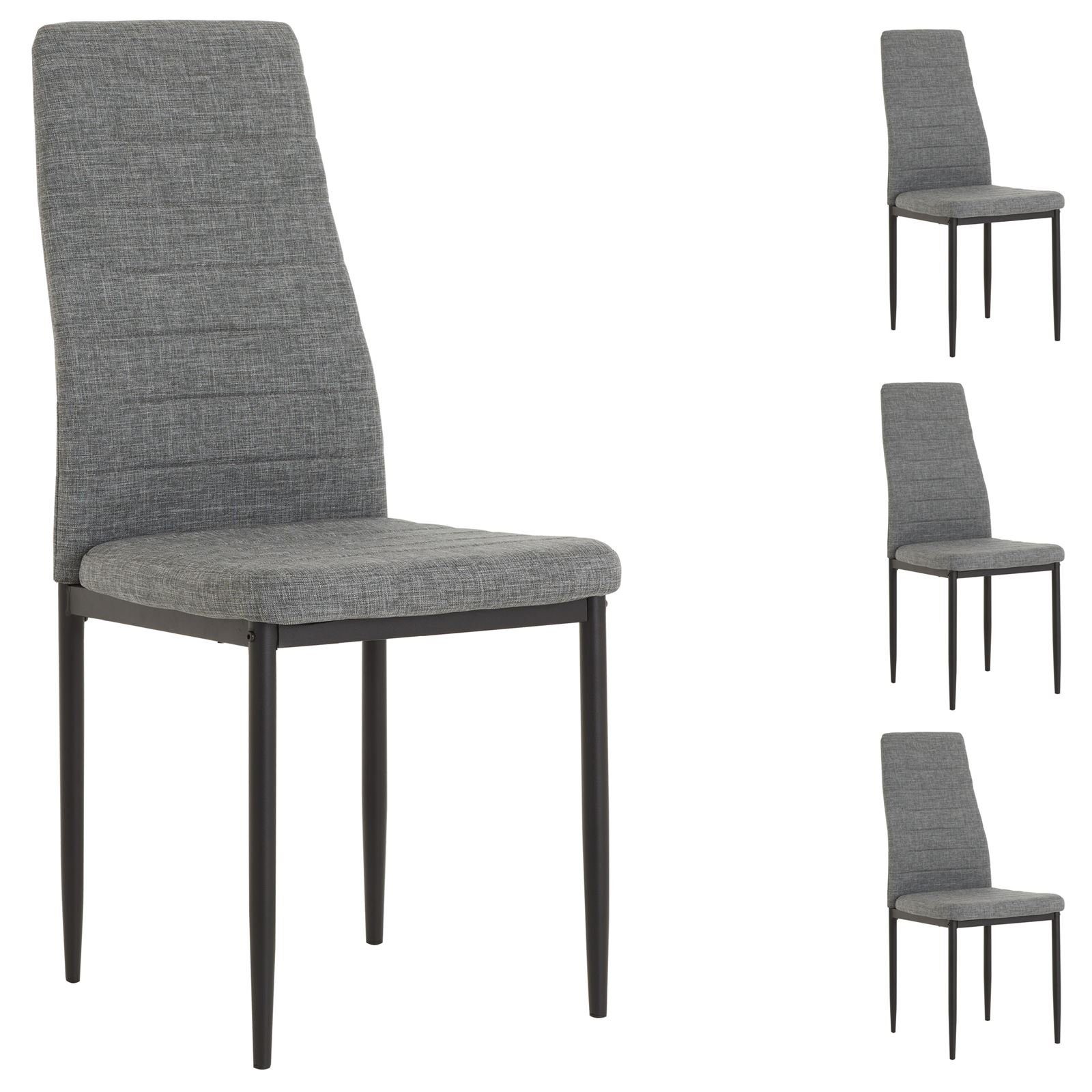 IDIMEX Esszimmerstuhl NATHALIE (4 St), Esszimmerstuhl 4er Set Stoffbezug Kü günstig online kaufen