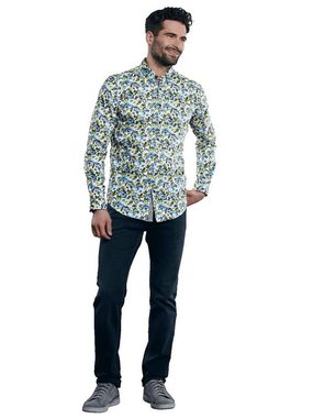 Engbers Langarmhemd Hemd mit floralem All-Over Print