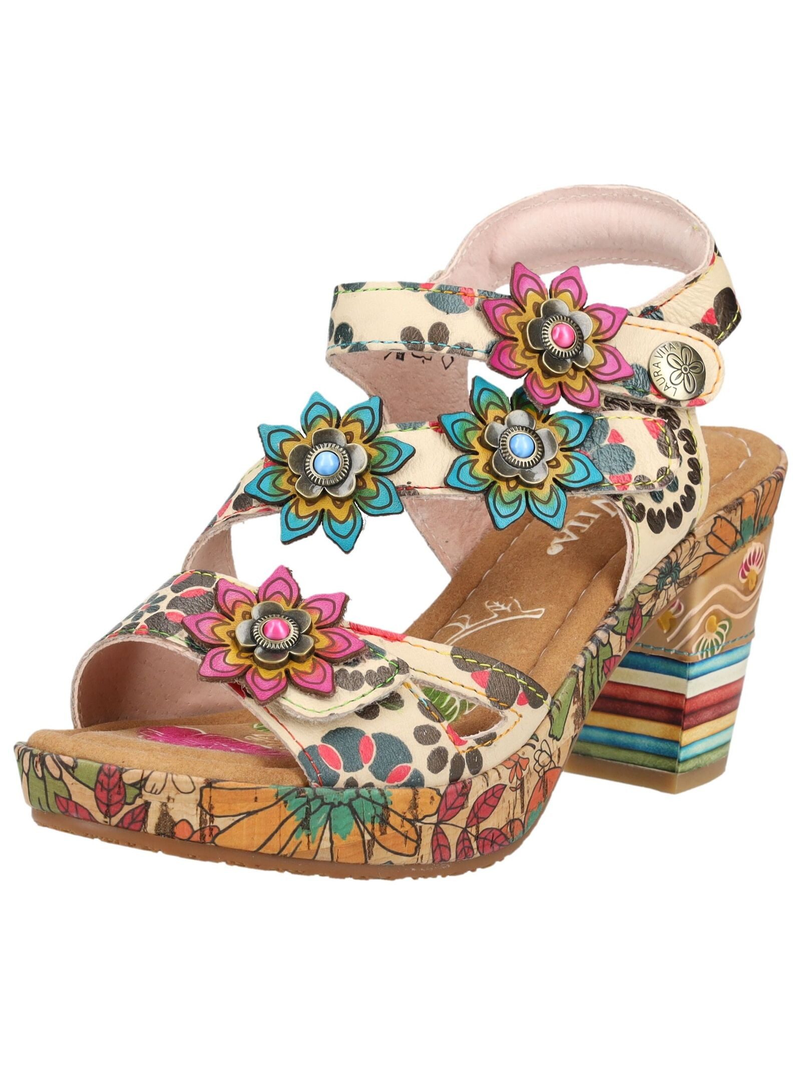 LAURA VITA LAURA VITA Sandalen Leder High-Heel-Sandalette