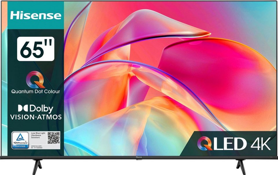 cm/65 Smart-TV) QLED-Fernseher Hisense HD, (164 Ultra Zoll, 4K 65E77KQ