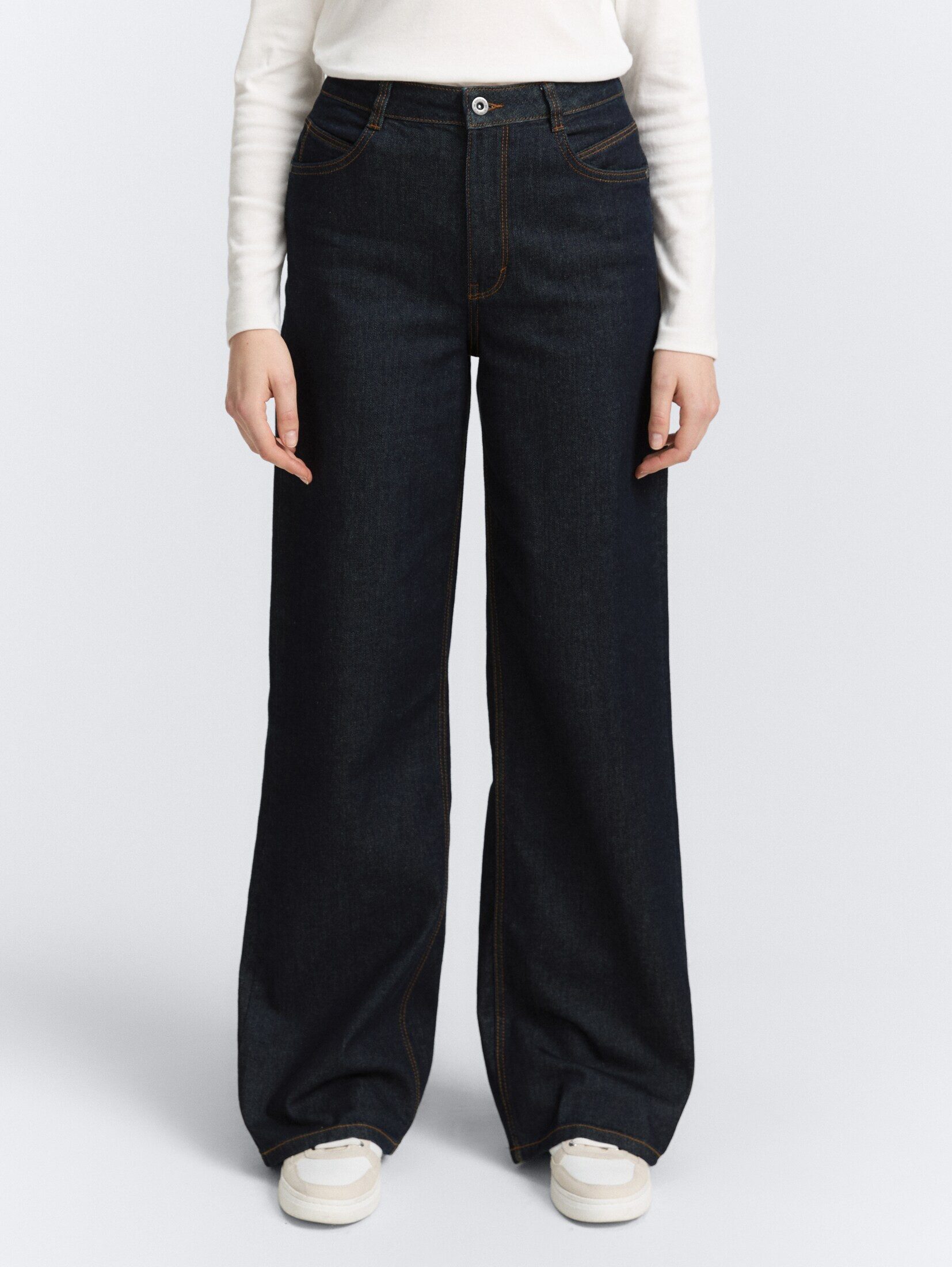 TOM TAILOR Weite Jeans Jeanshosen TTMADINA WIDE Jeans günstig online kaufen