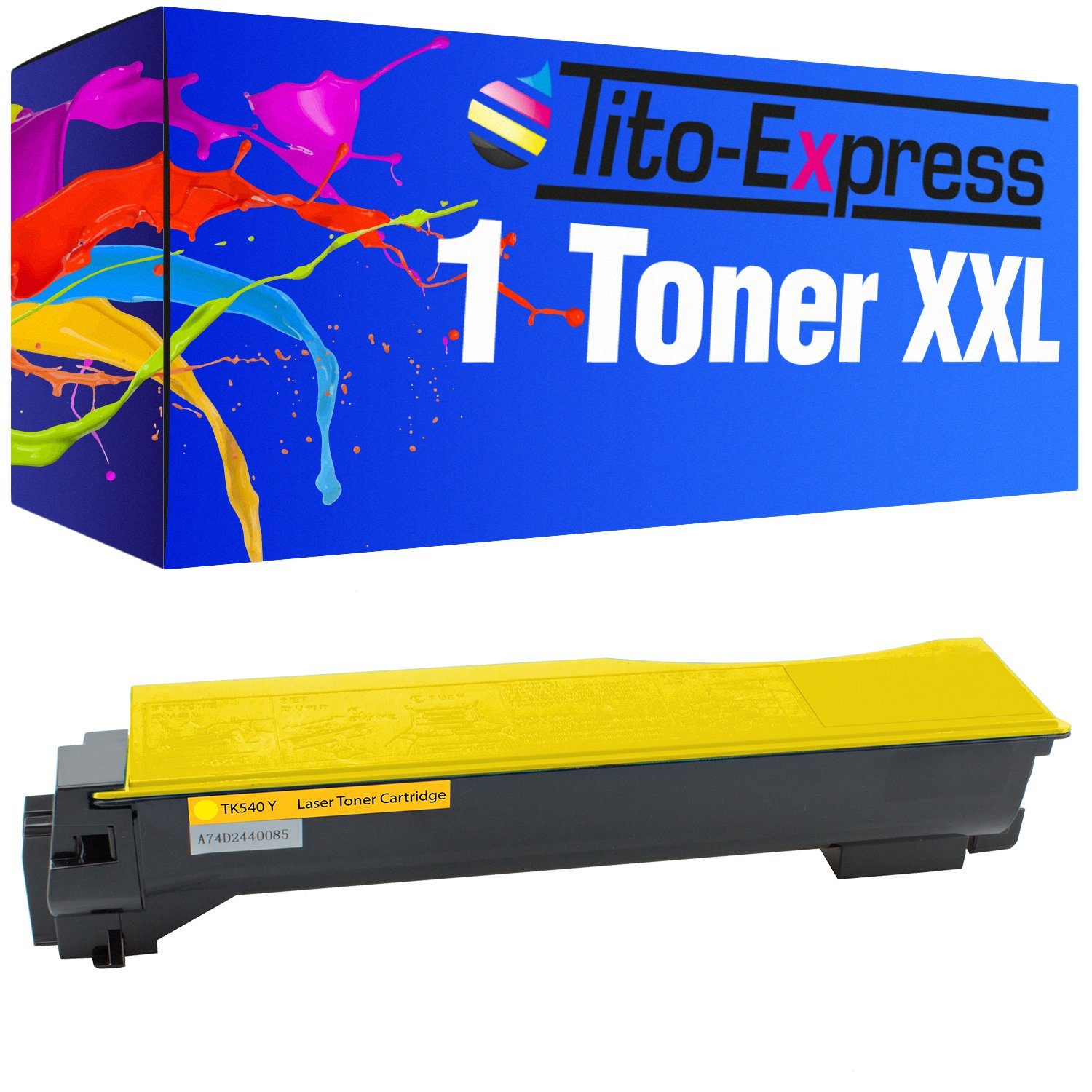 Tito-Express Tonerpatrone ersetzt Kyocera TK KyoceraTK540 für 540 FS-C-5100DN Kyocera Yellow, TK-540