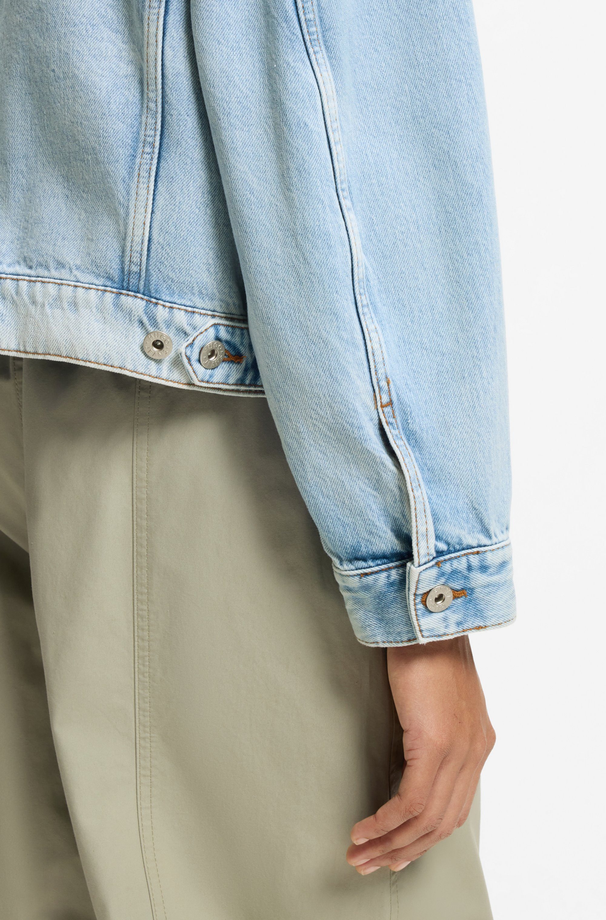 HUGO Blue Jeansjacke Lou Boxy, leicht oversized