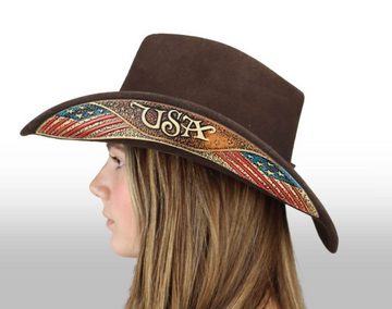 Dallas Hats Cowboyhut LIBERTY 2 Braun Unisex Cowboyhut aus Wollfilz