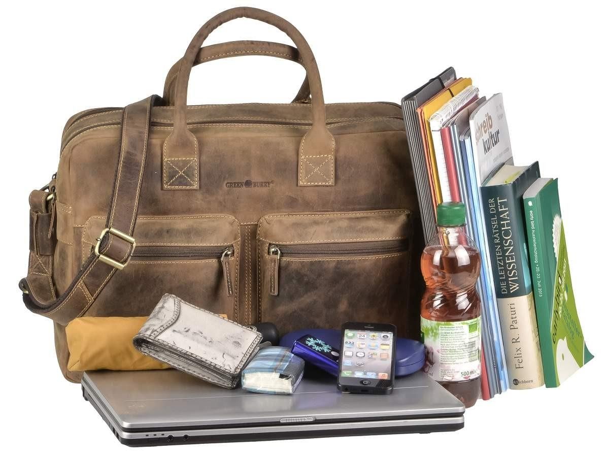 Greenburry Umhängetasche Vintage, used Look, Handtasche, Umhängetasche, Business Aktentasche