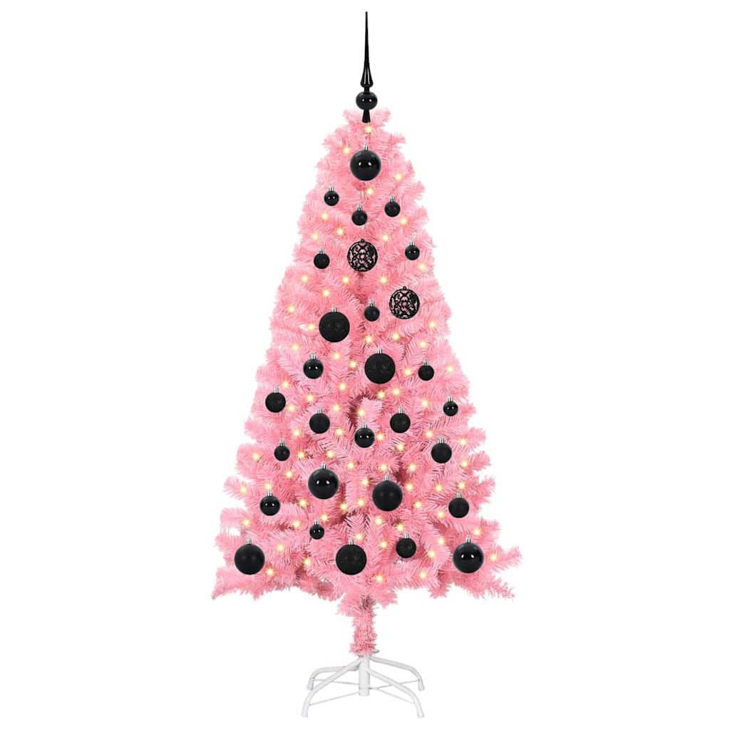 vidaXL Künstlicher Weihnachtsbaum Weihnachtsbaum Rosa 150 cm PVC