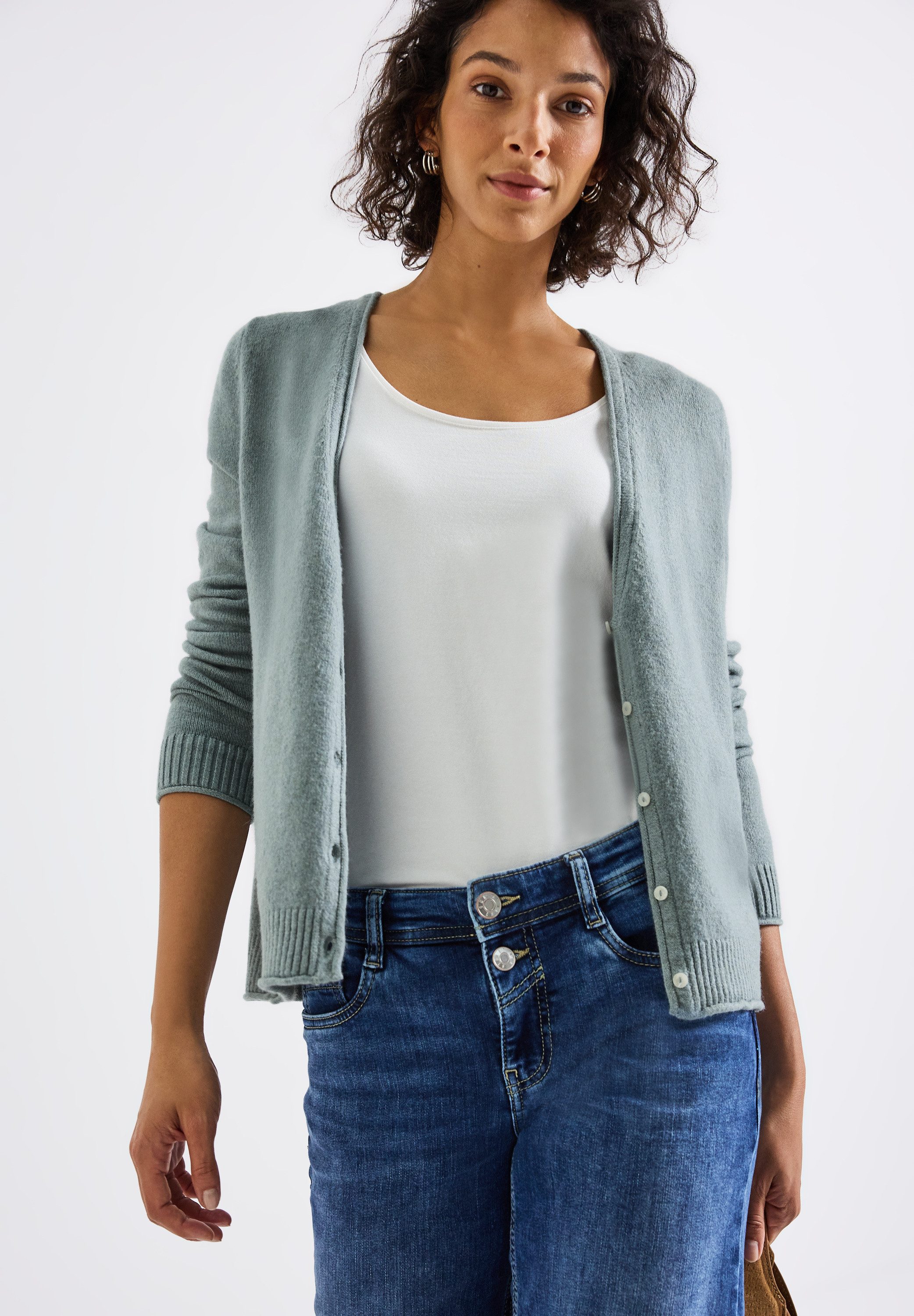STREET ONE Cardigan mit V-Ausschnitt günstig online kaufen