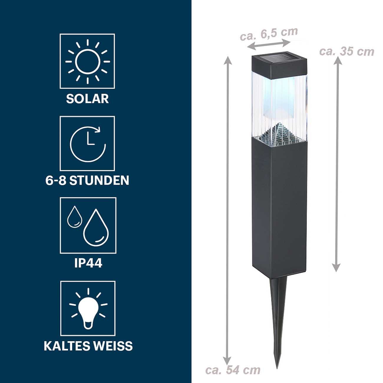 Grundig LED Solarleuchte Solar Gartenleuchte, Dämmerungsautomatik, günstig online kaufen