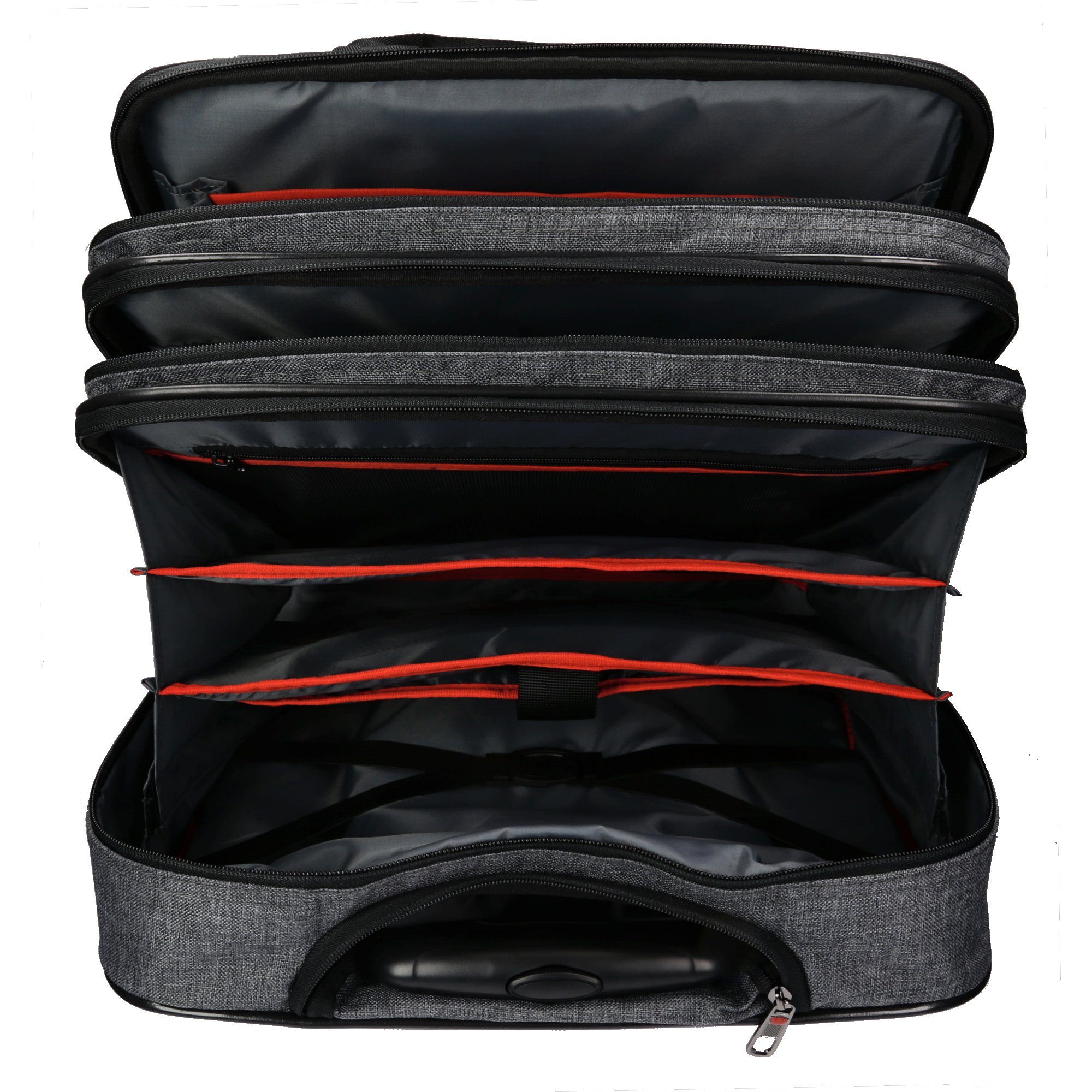 HTI-Living Laptoptasche Laptop-Trolley 38 Businesstasche Trolleybag Grau (1-tlg), Laptoptasche