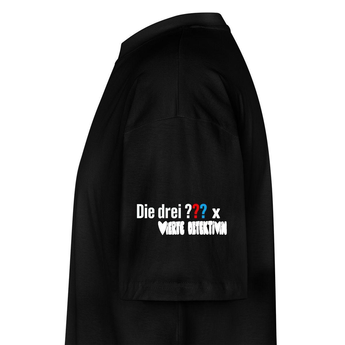 Spreadshirt T-Shirt Die Drei Fragezeichen Vierte Detektivin Hoola Whoops Oversize Unisex T (1-tlg)