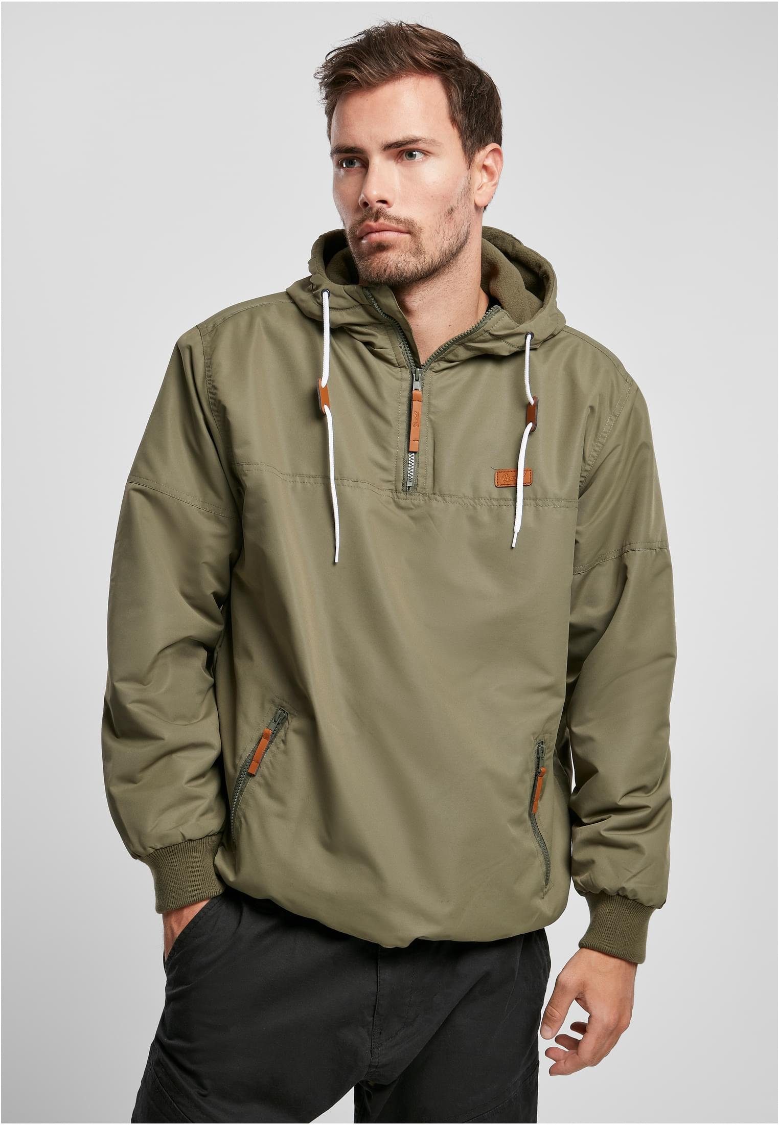 Herren Sommerjacke Windbreaker olive Brandit (1-St) Pull Over