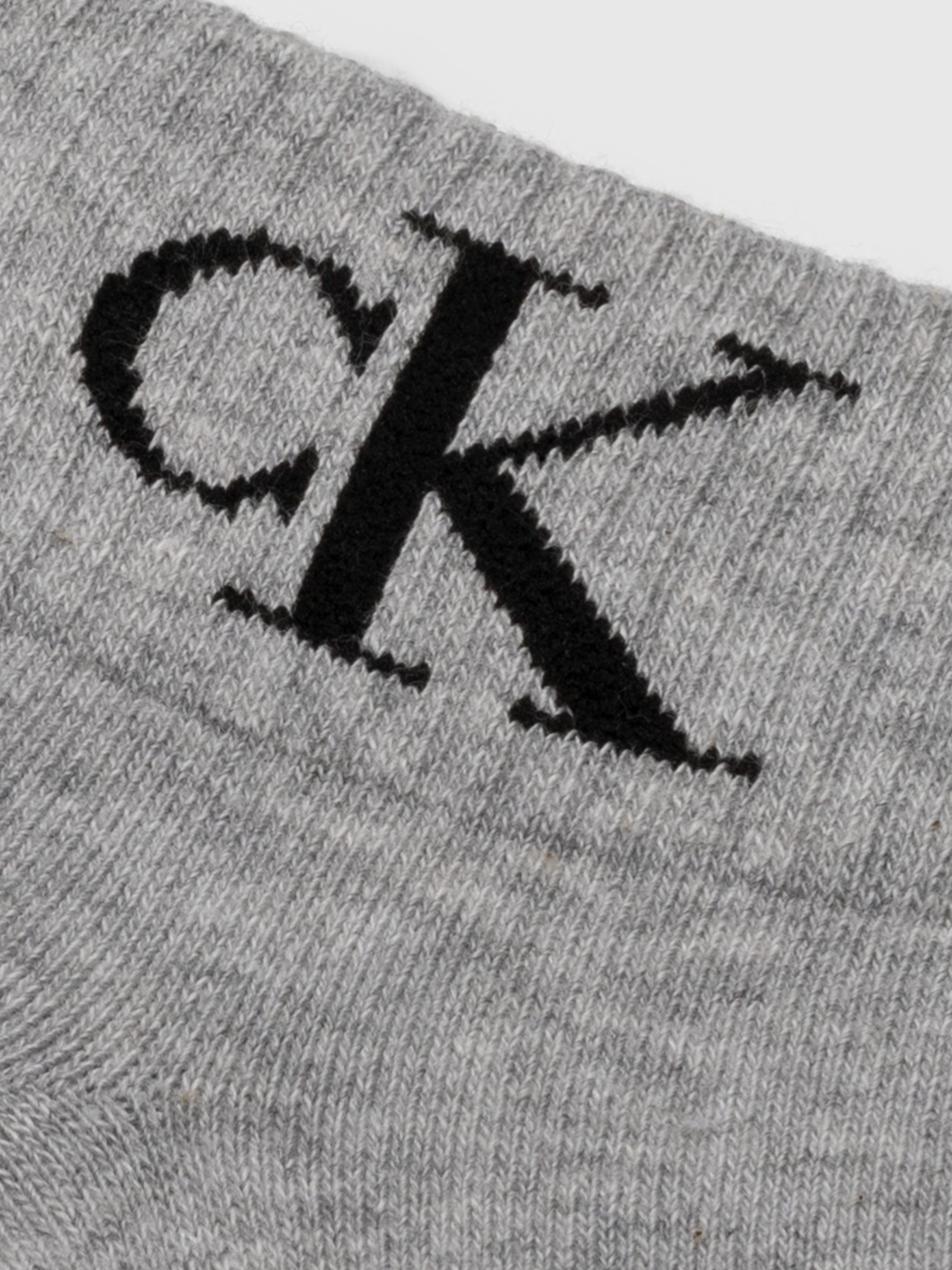 Calvin Klein Jeans Kurzsocken CKJ WOMEN QUARTER 2P MONOGRAM (2-Paar, 2 Paar) mit Logostickerei