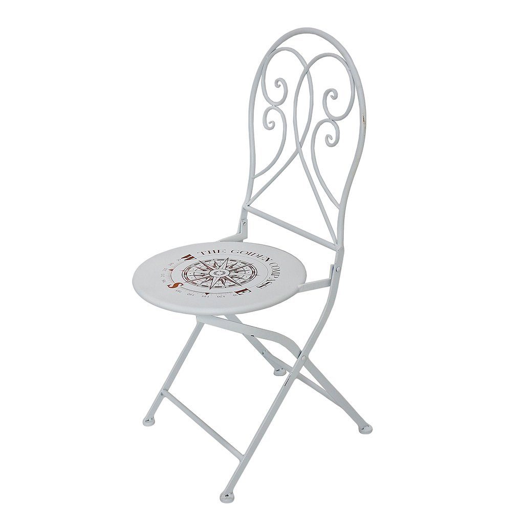 Gartenstuhl 2er Set Klappstuhl Metallstuhl Gartenstuhl Stuhl klappbar mit Motiv