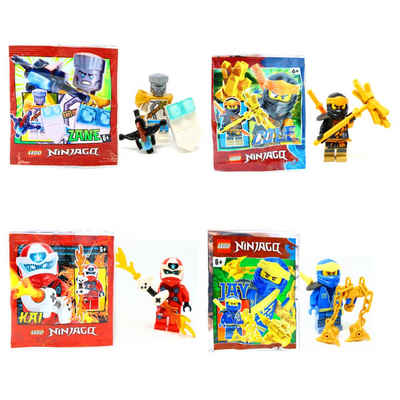 LEGO® Spielfigur Lego® Ninjago Legacy Minifiguren - Set aus 4 Figuren - Cole 3 + Zane, (Set), Set aus 4 Figuren - Cole 3 + Zane 2 + Jay 6 + Kai 5
