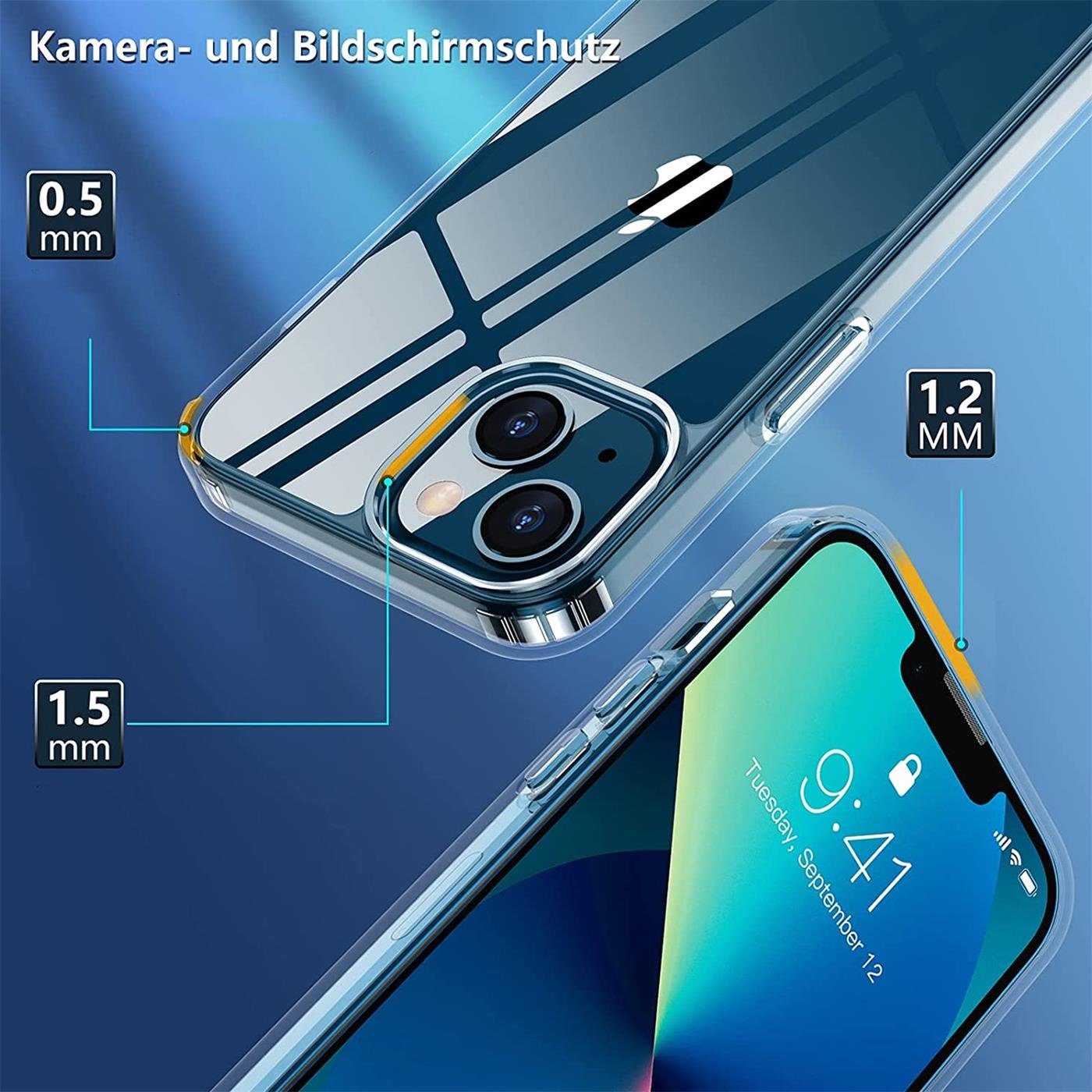 CoolGadget Handyhülle Transparent Ultra Slim Case für Apple iPhone 15 Plus 6,7 Zoll, Silikon Hülle Dünne Schutzhülle für iPhone 15 Plus Hülle – Bild 5 von 5