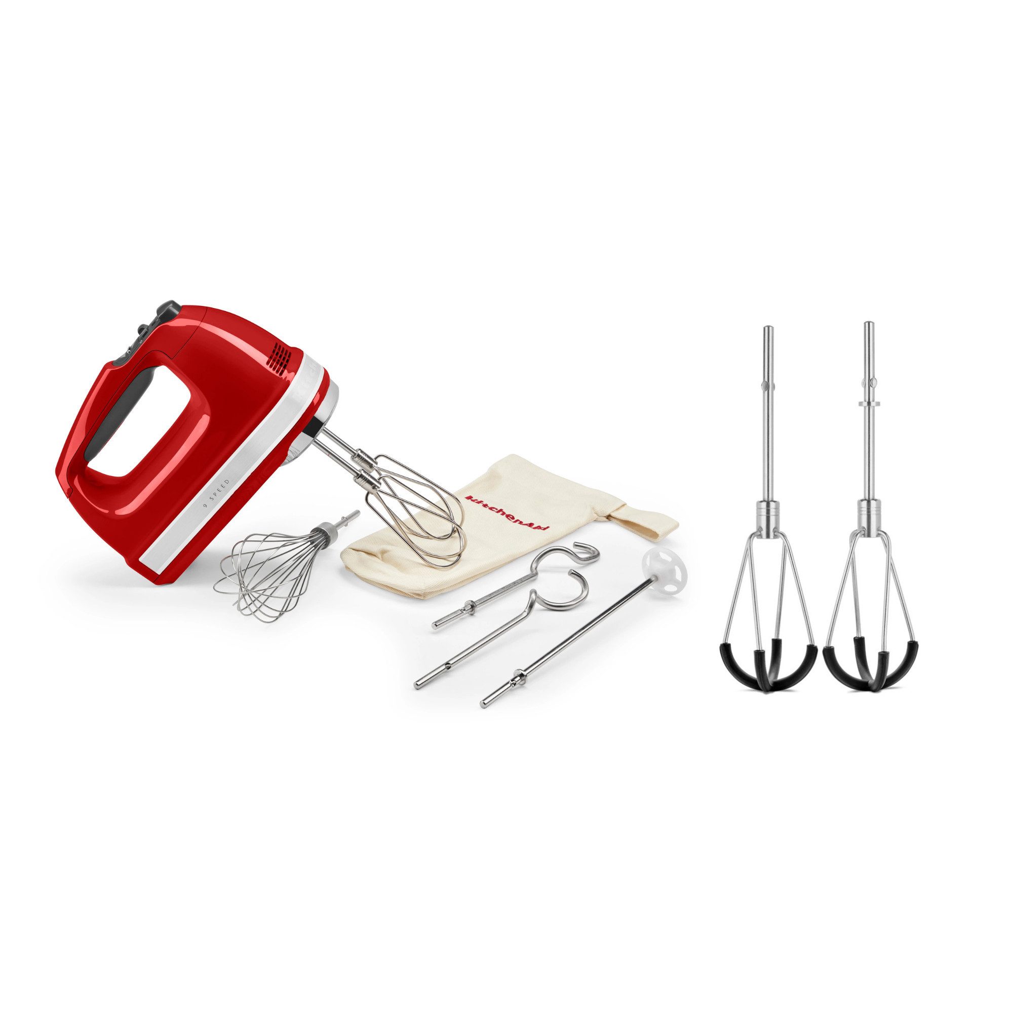 KitchenAid Handmixer KitchenAid Handrührer KHM9212 + Rührbesen mit Gummilippe