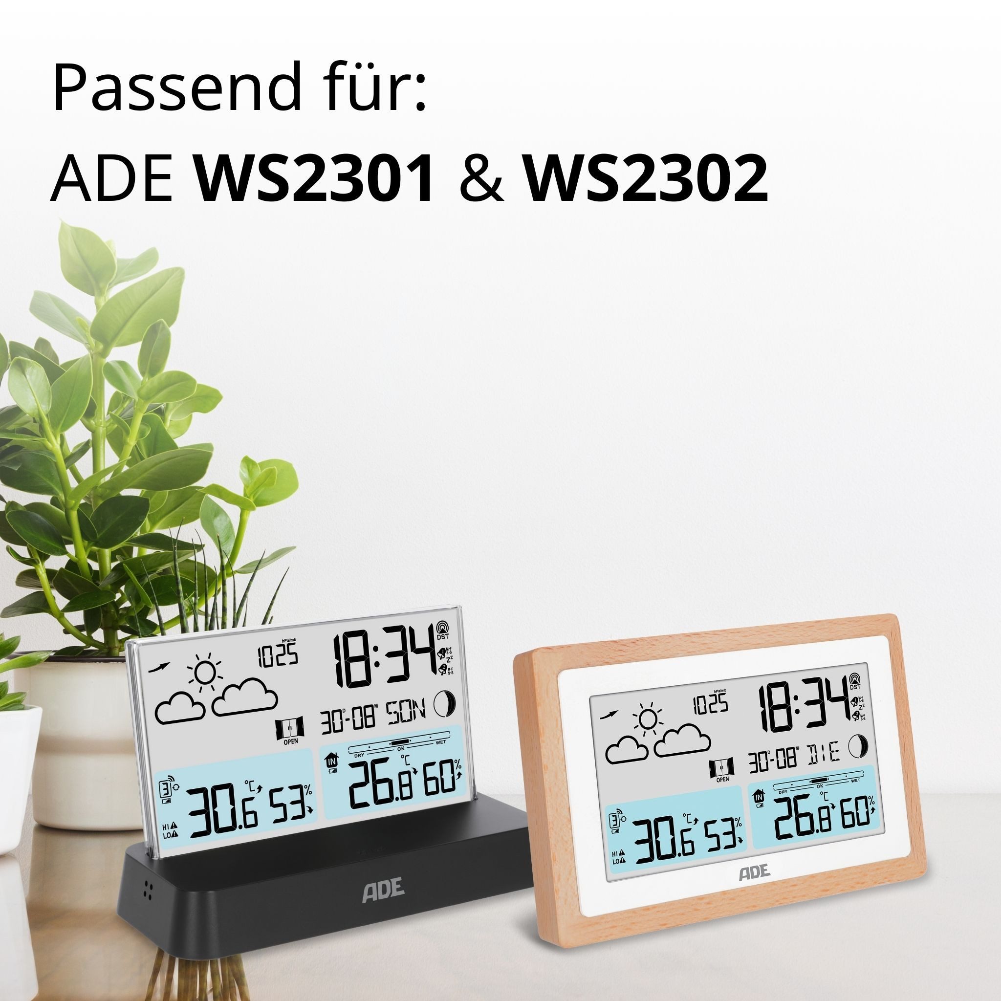 ADE WS1100 Netzteil (Ersatzteil für die ADE Wetterstationen WS2301, WS2302 & Wecker CK2406)