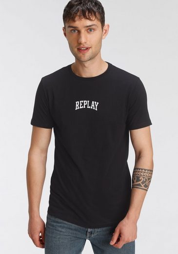 Replay T-Shirt mit Markenprint